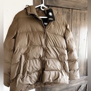 NWT Size Large Rains Puffer Jacket - Wood Color